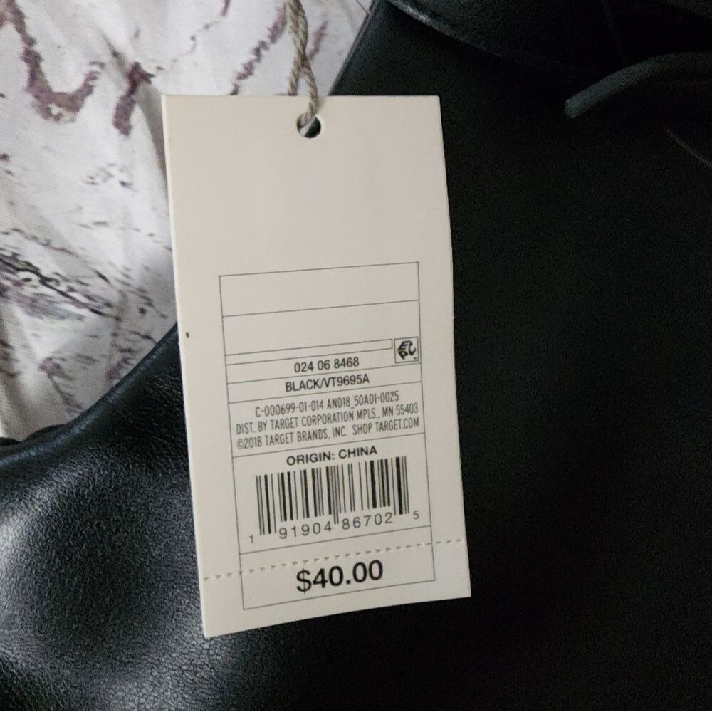  A New Day Large Black Tote Handbag NWT - Picture 6 of 6